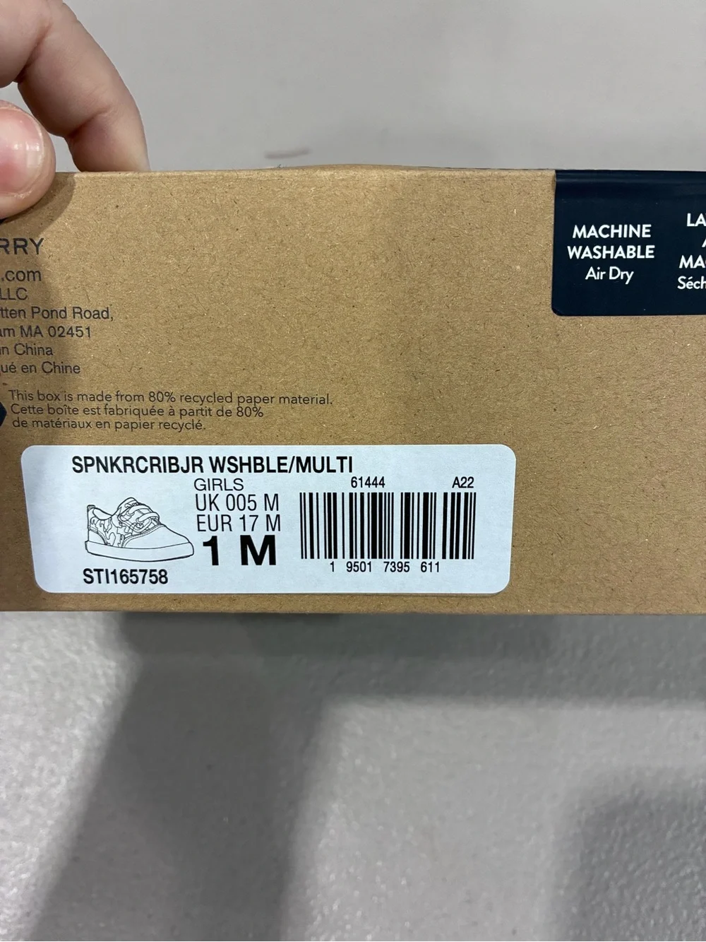 Sperry Kids Multi-Color Printed Canvas Shoes